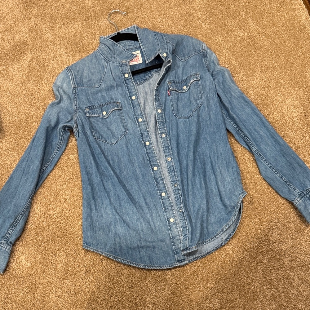 Levi's Blue Button Down Shirt